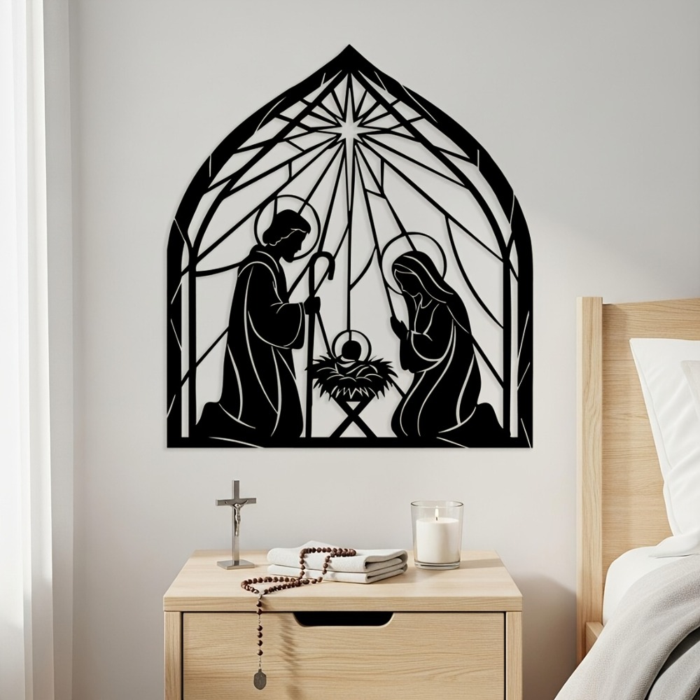 Art & Craft Of Problem Solving - CIFBUY Religious Jesus Nativity Metal Wall