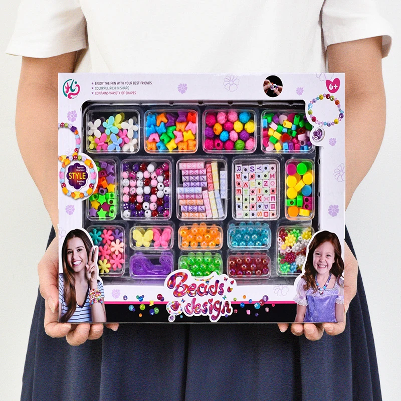 Art Craft Kits For Kids - Girls DIY Bead Set Jewelry Making