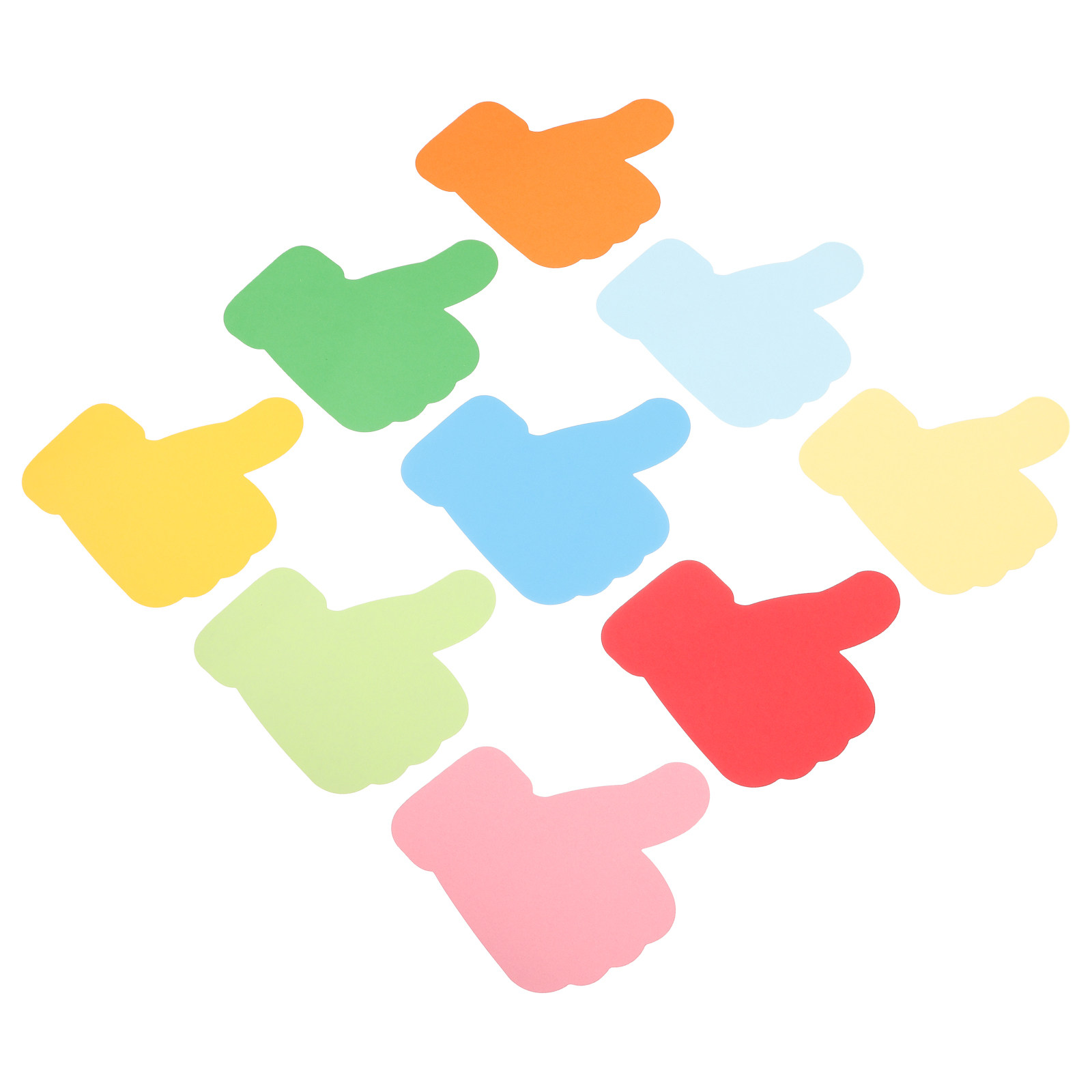 Art Craft Diy - 54Pcs Hand Shaped Paper Cutouts Students