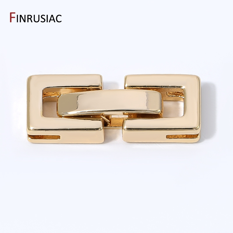Art Craft Diy - 14K Gold Plated Rectangular Pearl Clasps