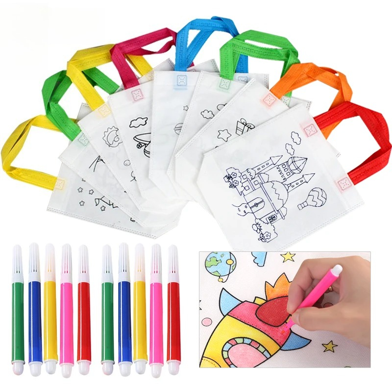 Art Craft 4 Years Old - 20pcs DIY Graffiti Bag Coloring Markers