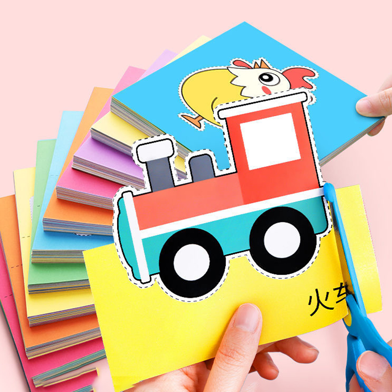 Art Craft 4 Years Old - 96Pcs Fun Paper Cutting Set, Paper