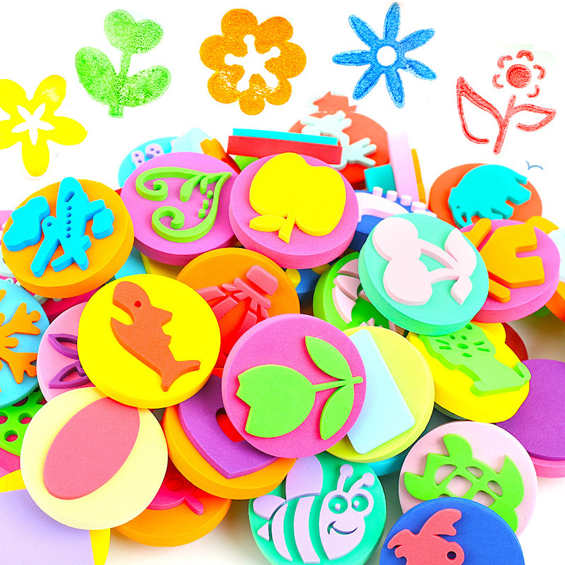 Art Craft 4 Years Old - 6Pcs/bag Foam Stamps for Painting Cute