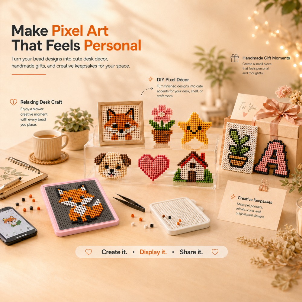 Art Craft Diy - LED Smart Fuse Bead Pegboard, App