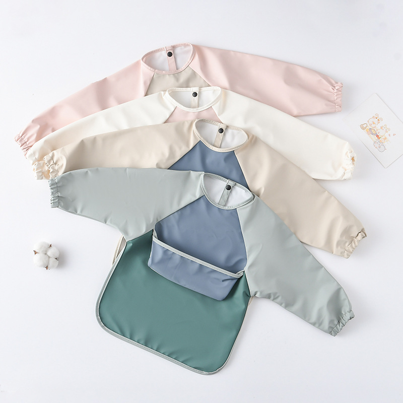 Kids Baby Long Sleeved PU Bibs - đánh giá và giá Art Craft Kits For Kids