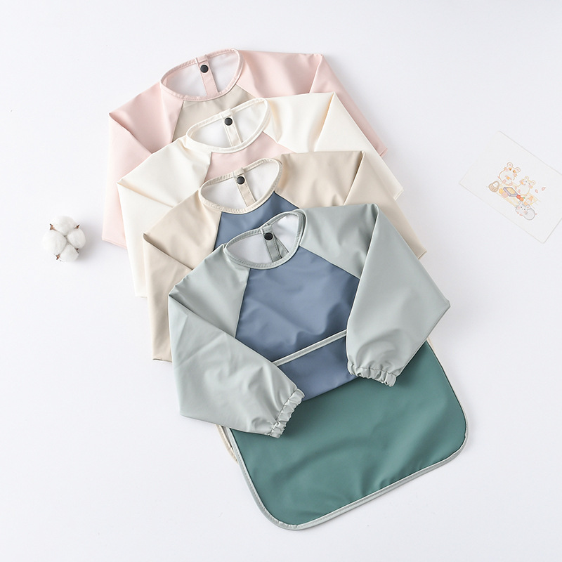 Kids Baby Long Sleeved PU Bibs - đánh giá và giá Art Craft Kits For Kids