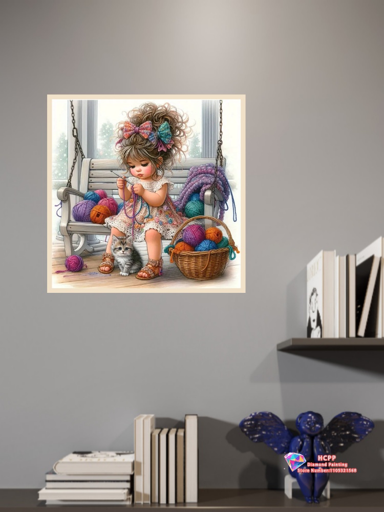 Girl Cartoon Diamond Drawing K - đánh giá và giá Unique Art Craft