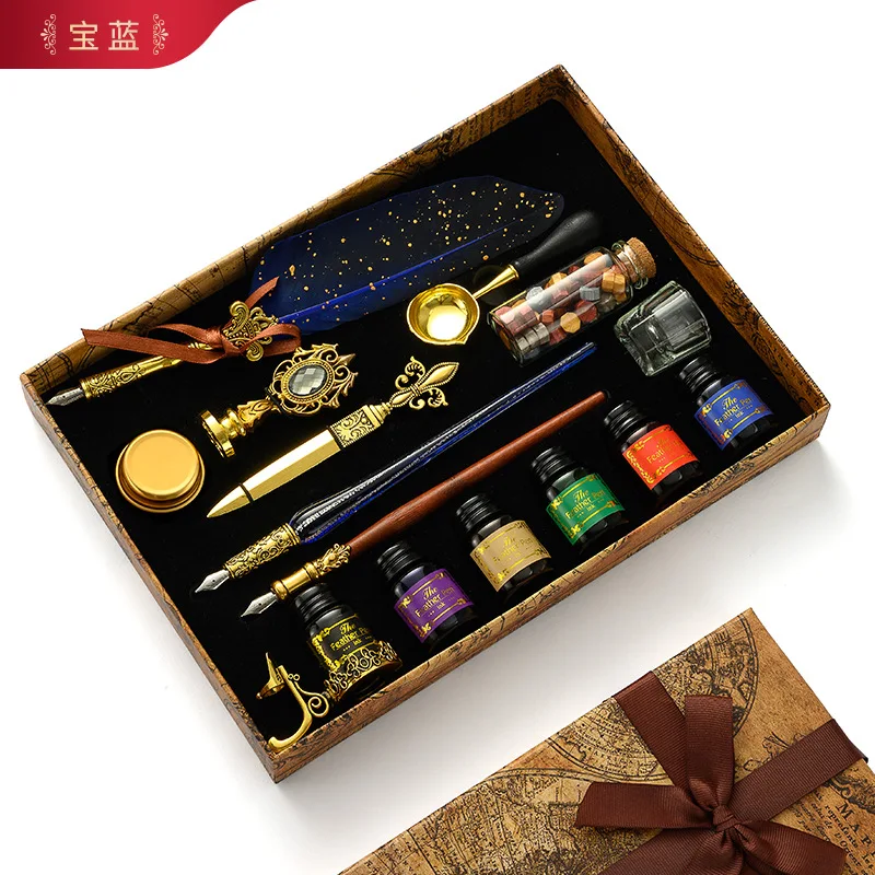 Cổ Lông Vũ Nhúng Bút Bộ Retro  - đánh giá và giá Batik Wax Kit