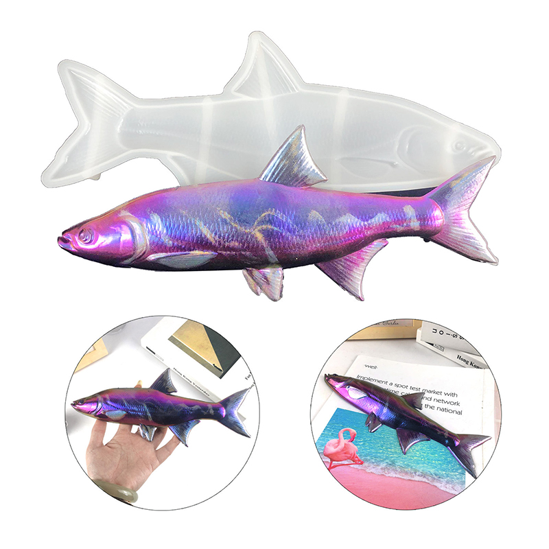 1pc Fish Silicone Epoxy Mold L - đánh giá và giá Resin Casting Mold