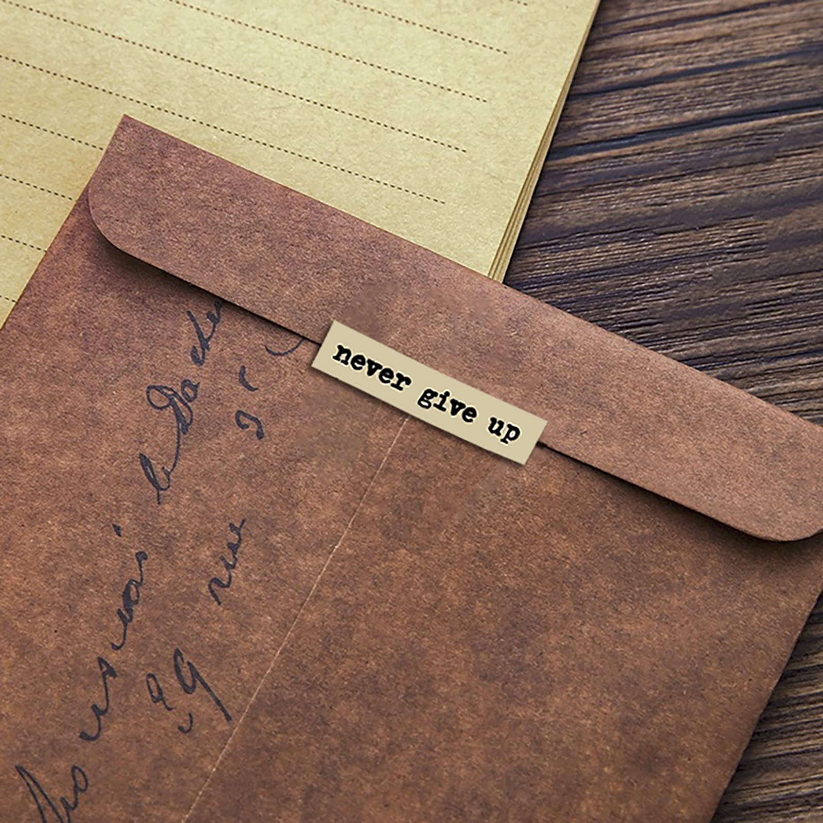 8pcs Brown Notes Quote Sticker - đánh giá và giá Art Craft Journals
