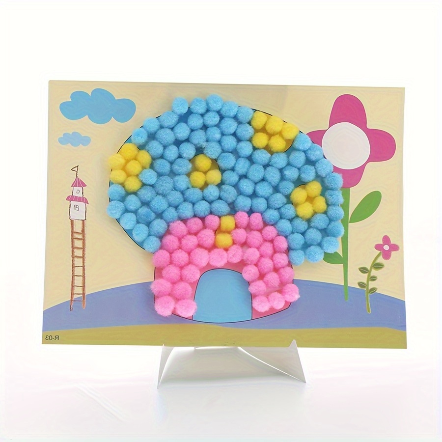 2pcs 16x21cm Colorful Pom-Pom  - đánh giá và giá Unique Art Craft
