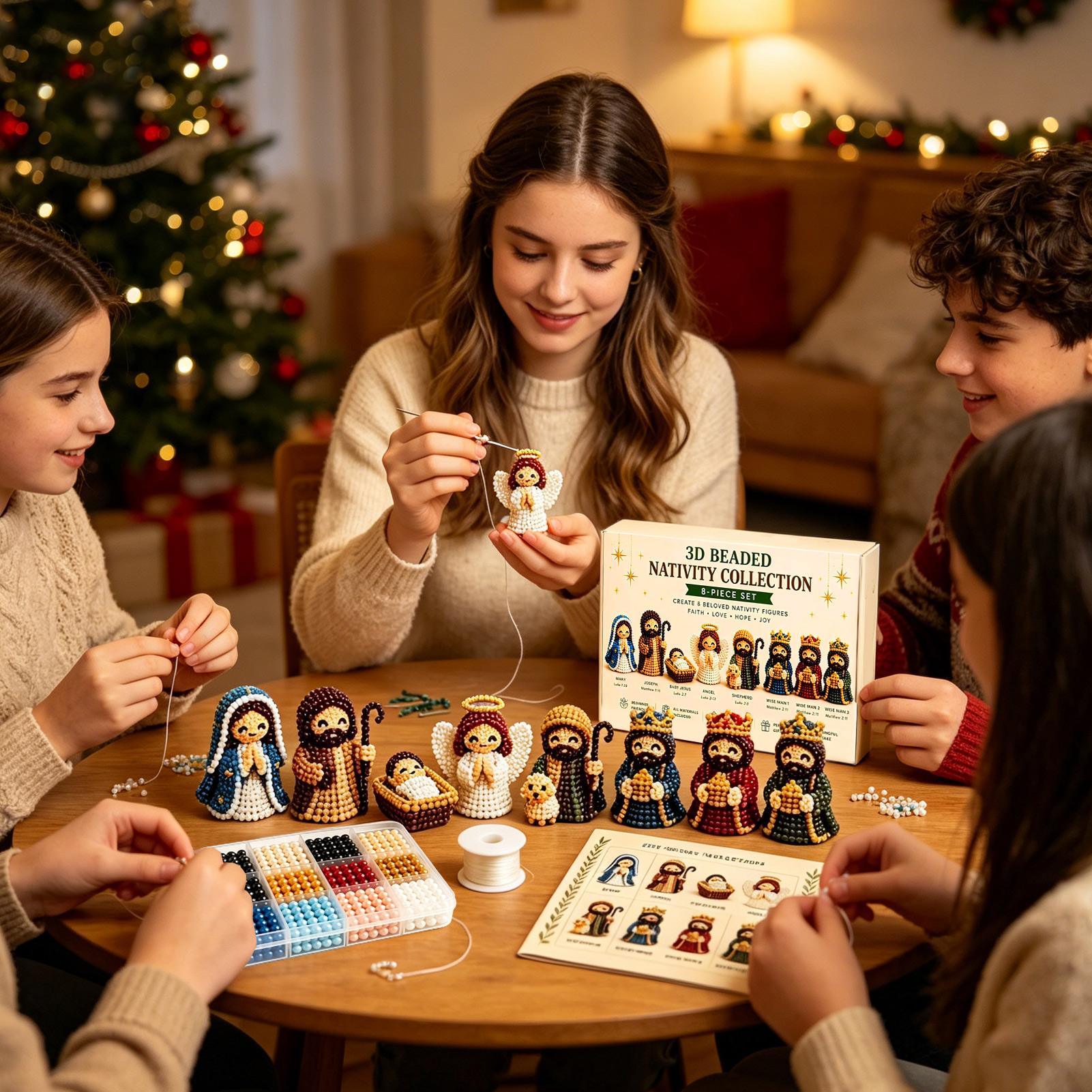 Nativity Bead Art Kit 3D Chris - đánh giá và giá Art Craft Kits For Kids