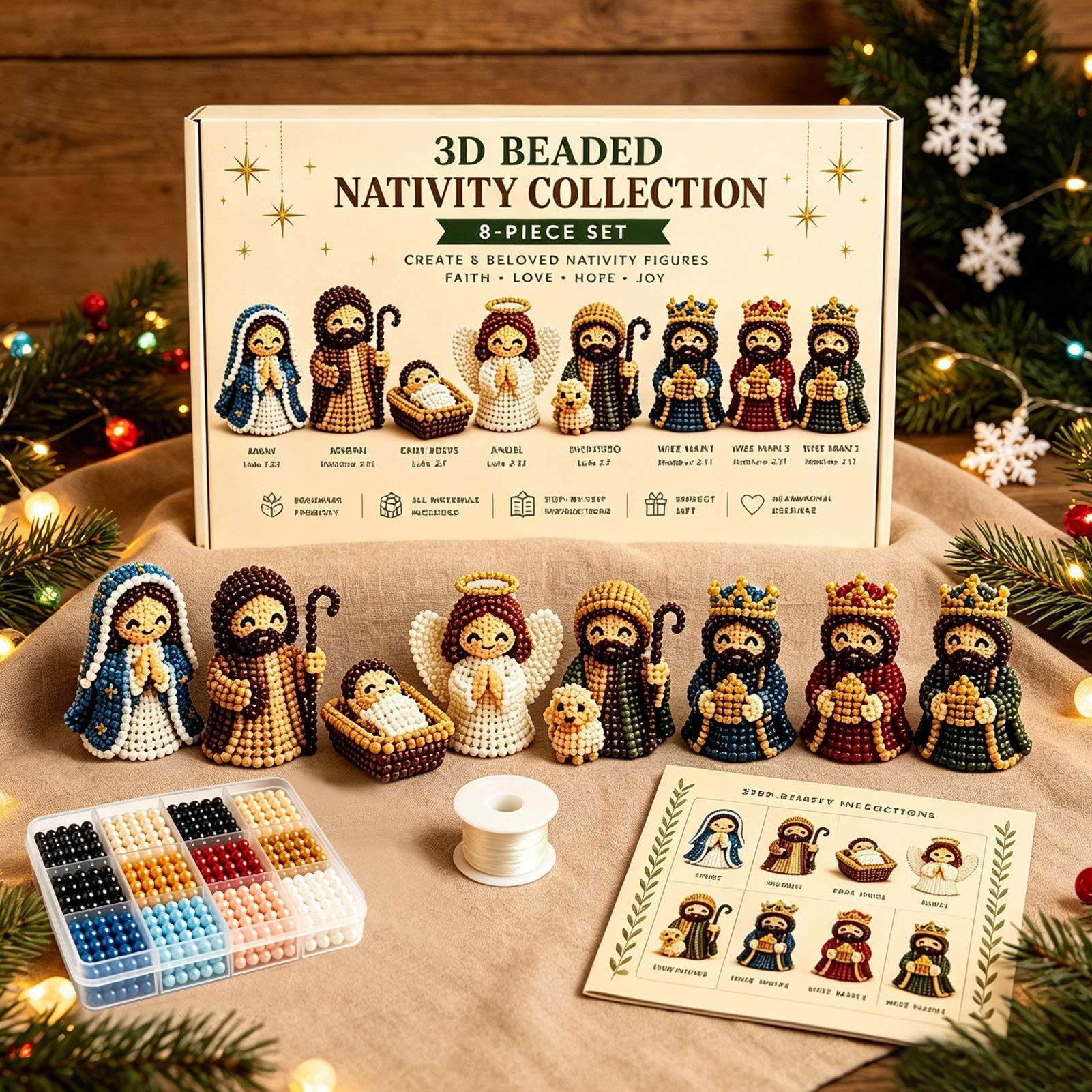 Nativity Bead Art Kit 3D Chris - đánh giá và giá Art Craft Kits For Kids
