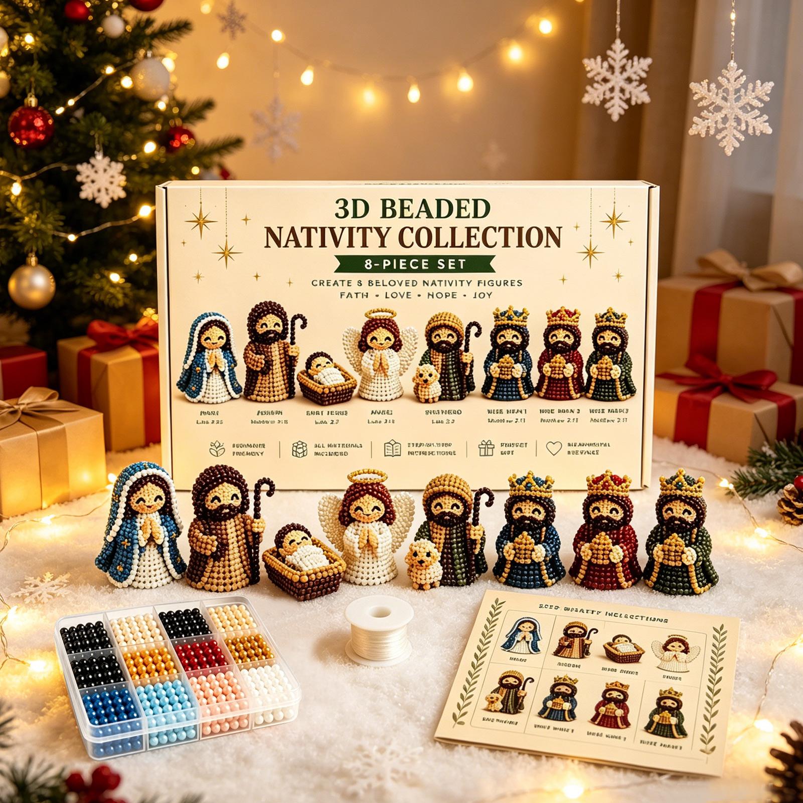 Nativity Bead Art Kit 3D Chris - đánh giá và giá Art Craft Kits For Kids