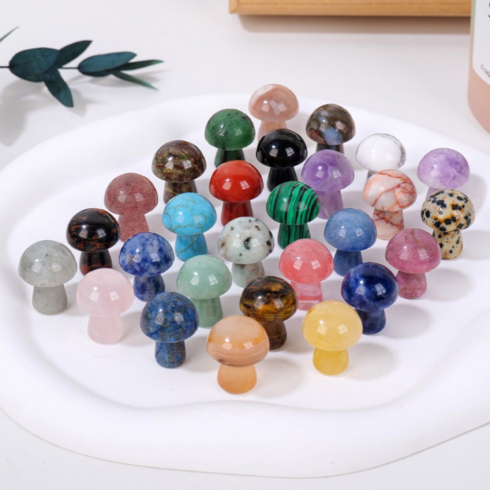 Natural Crystal Mushroom Gemst - đánh giá và giá Art And Craft Jungle