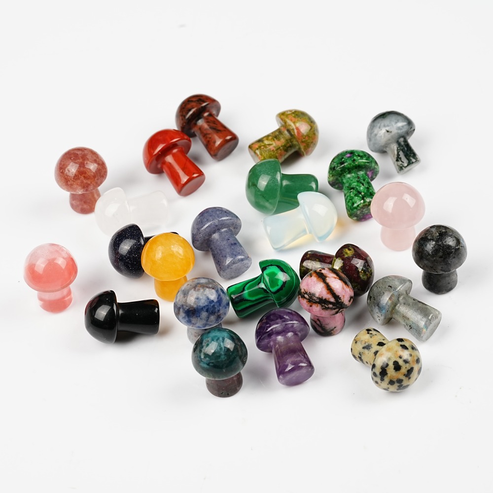 Natural Crystal Mushroom Gemst - đánh giá và giá Art And Craft Jungle