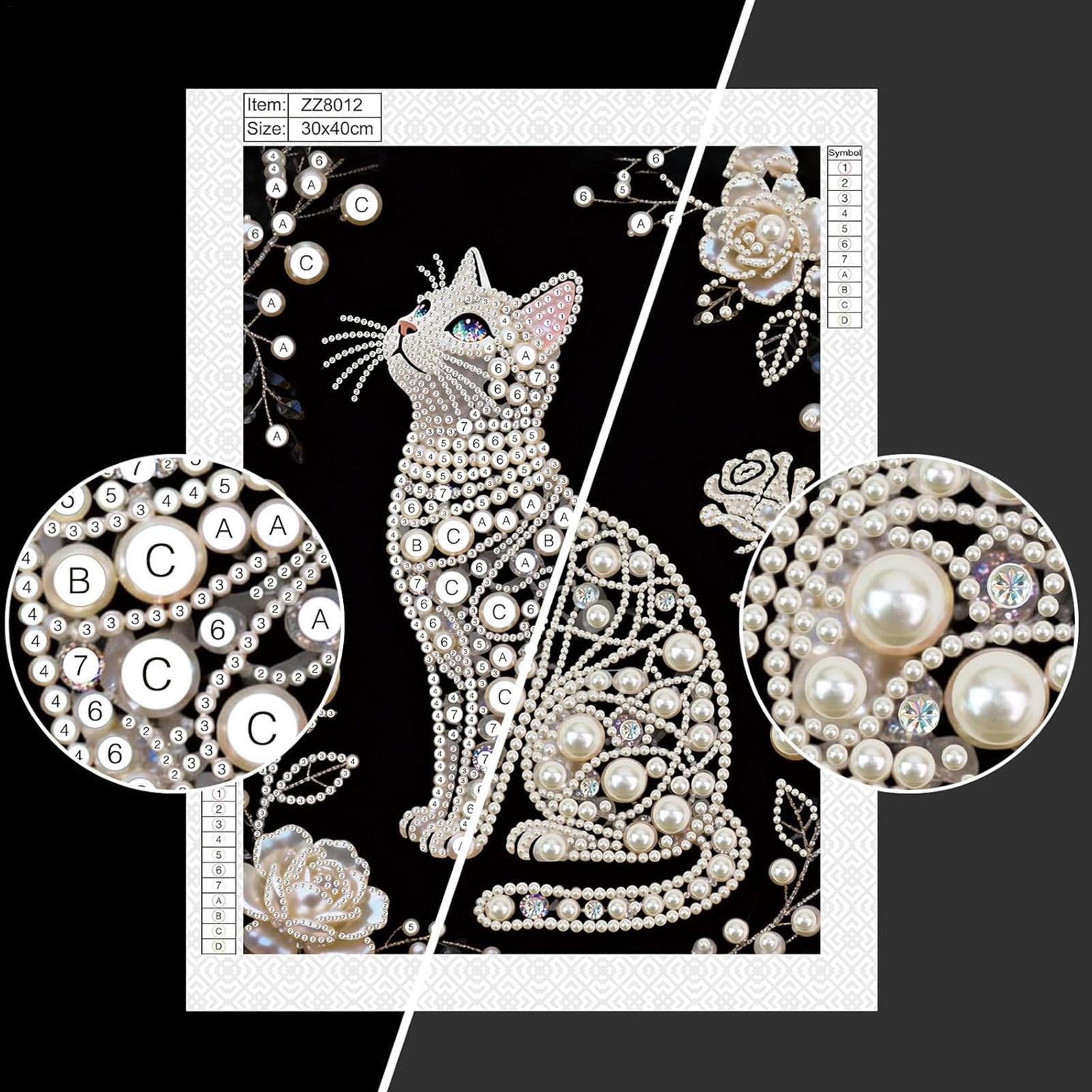 Cat Shape Pearl Painting Kits  - đánh giá và giá Art Craft Mother'S Day