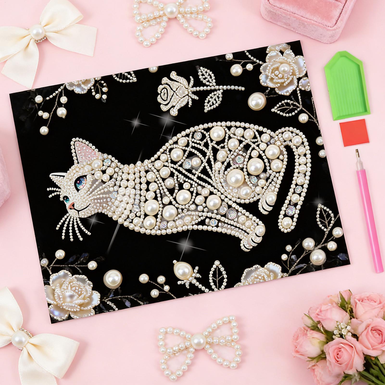 Cat Shape Pearl Painting Kits  - đánh giá và giá Art Craft Mother'S Day