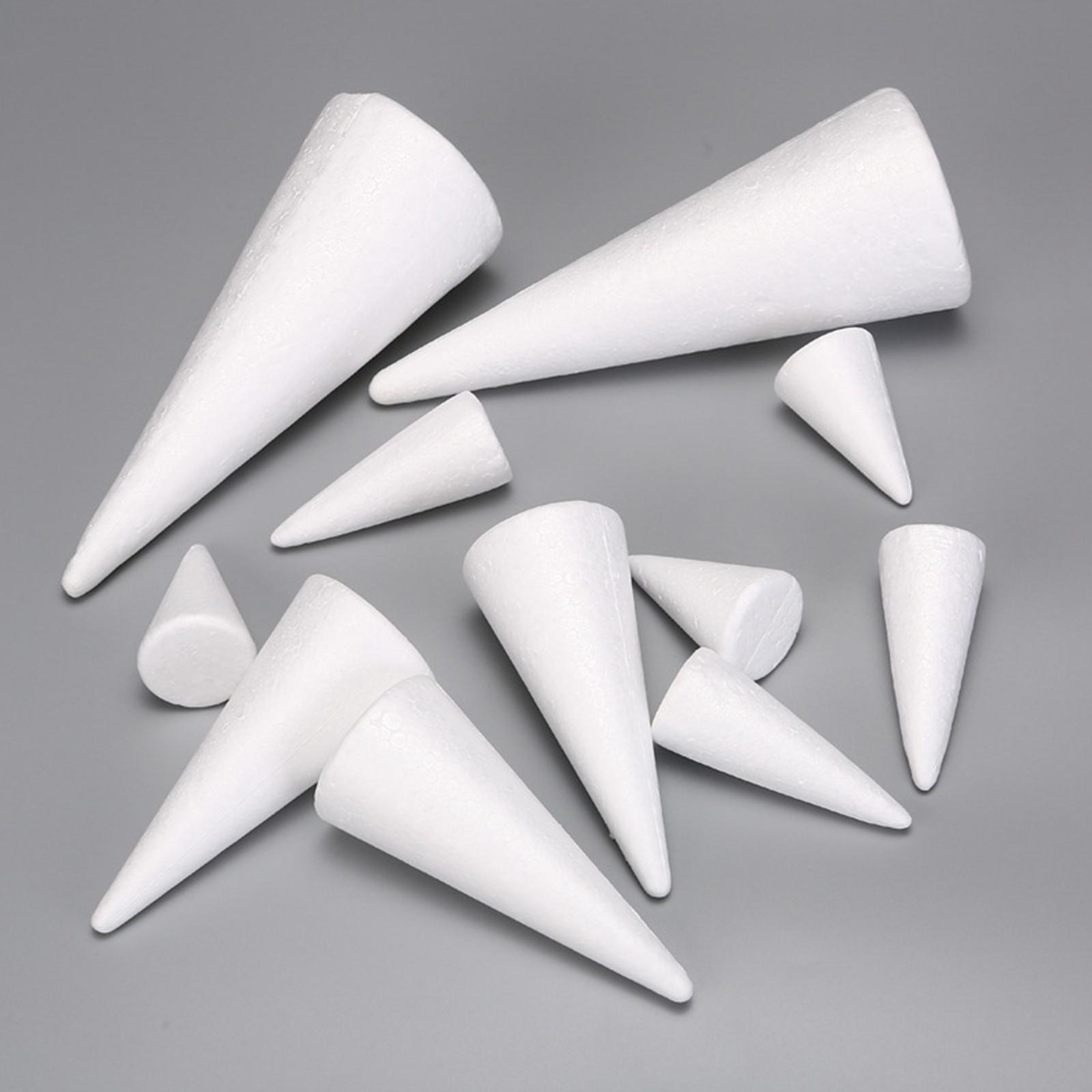15Pcs Craft Foam Cones White P - đánh giá và giá Art Craft Activities