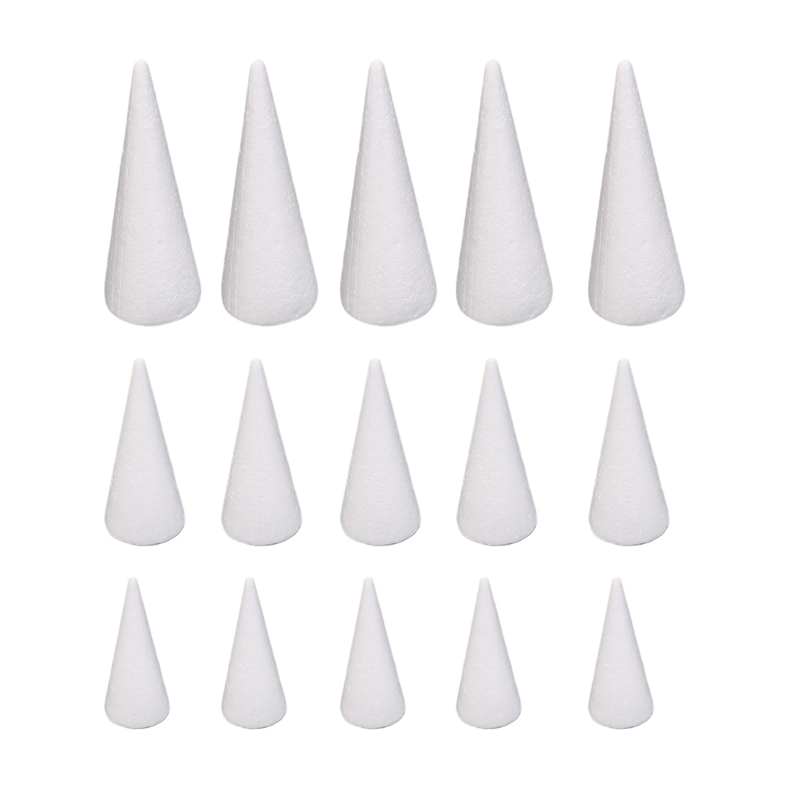 15Pcs Craft Foam Cones White P - đánh giá và giá Art Craft Activities