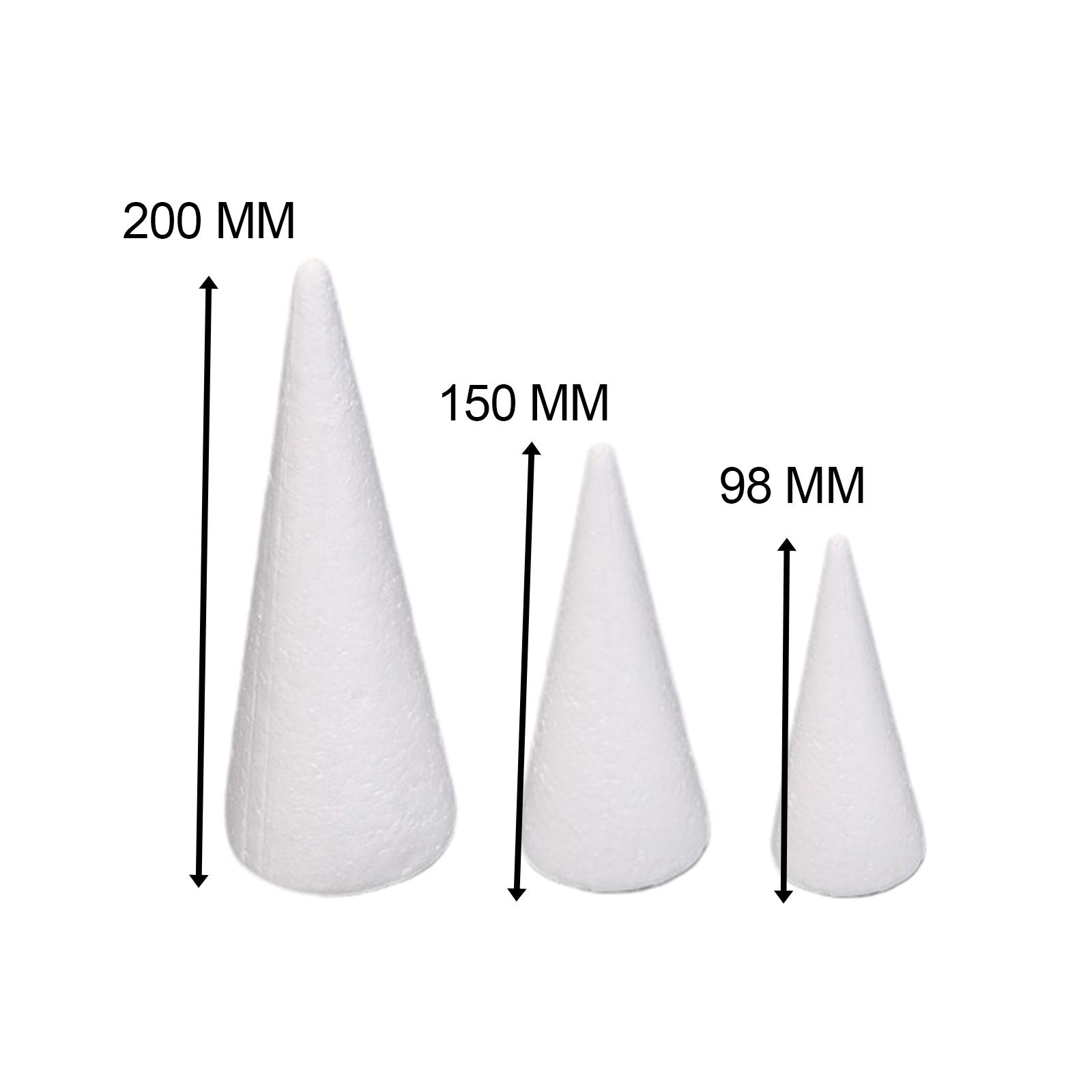 15Pcs Craft Foam Cones White P - đánh giá và giá Art Craft Activities
