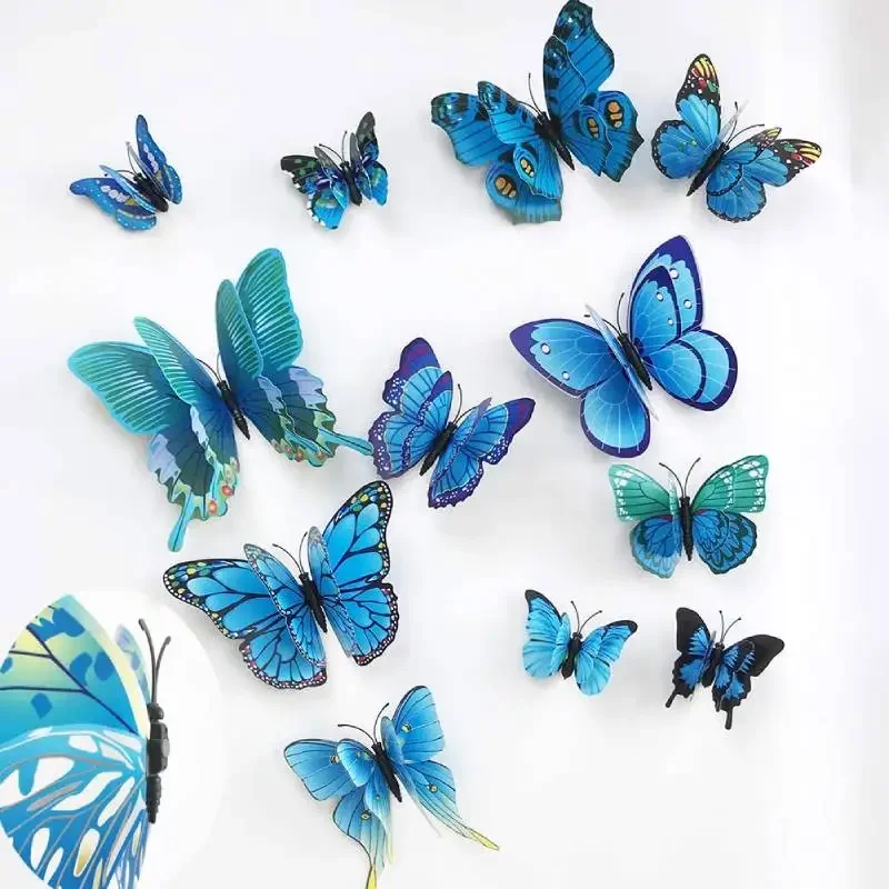 12pcs 3D Colorful Butterfly Wa - đánh giá và giá Art And Craft For Nursery