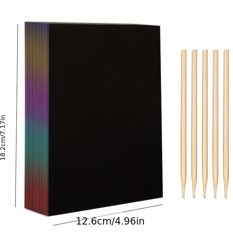 50 pcs Scratch Paper Kids Rain - đánh giá và giá Art Craft Kits For Kids