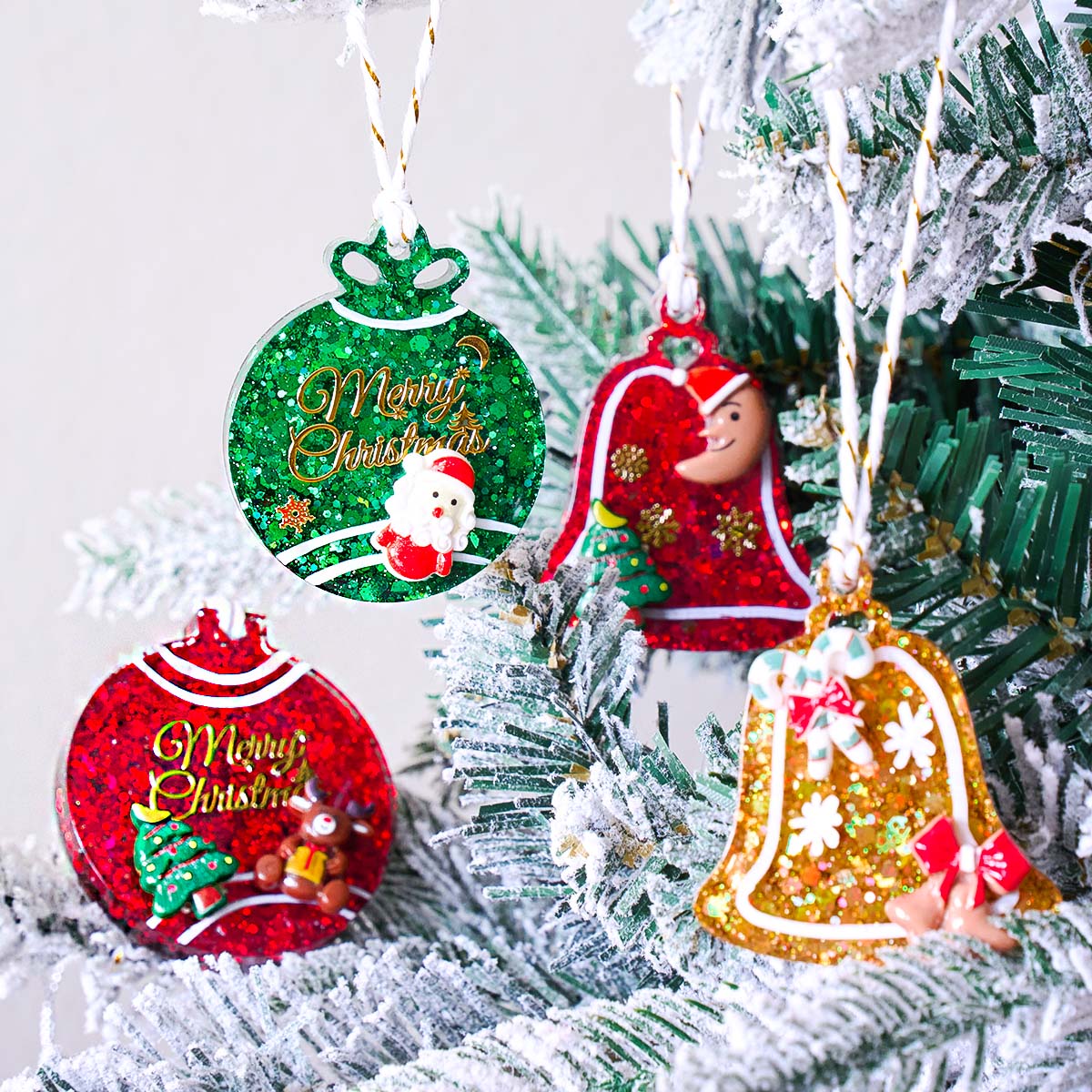 Xmas Tag Pendant Silicone Mold - đánh giá và giá Resin Casting Mold