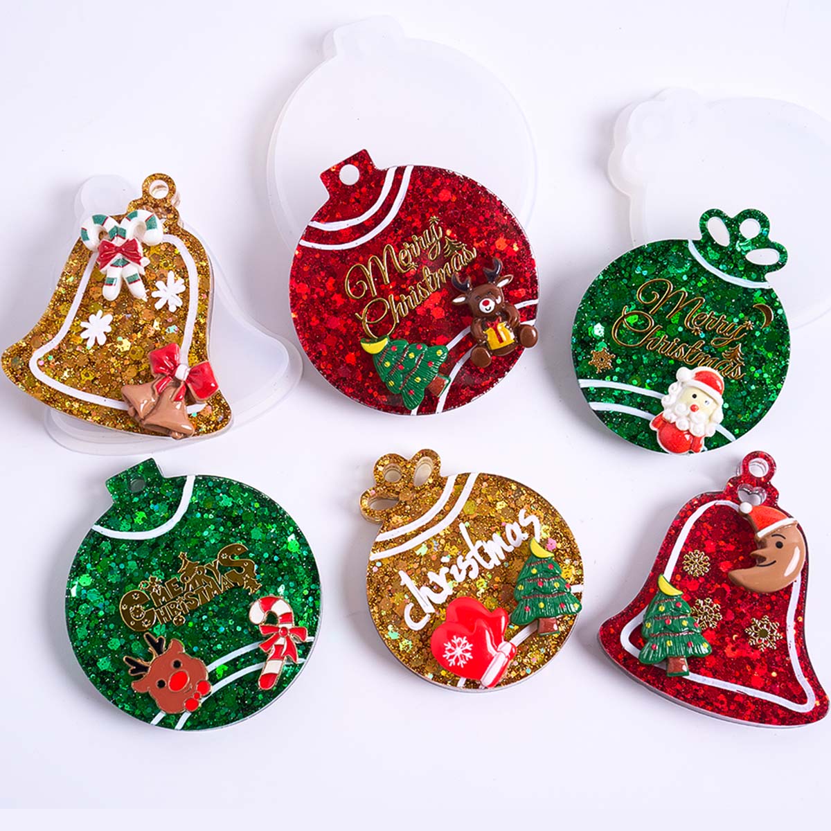 Xmas Tag Pendant Silicone Mold - đánh giá và giá Resin Casting Mold