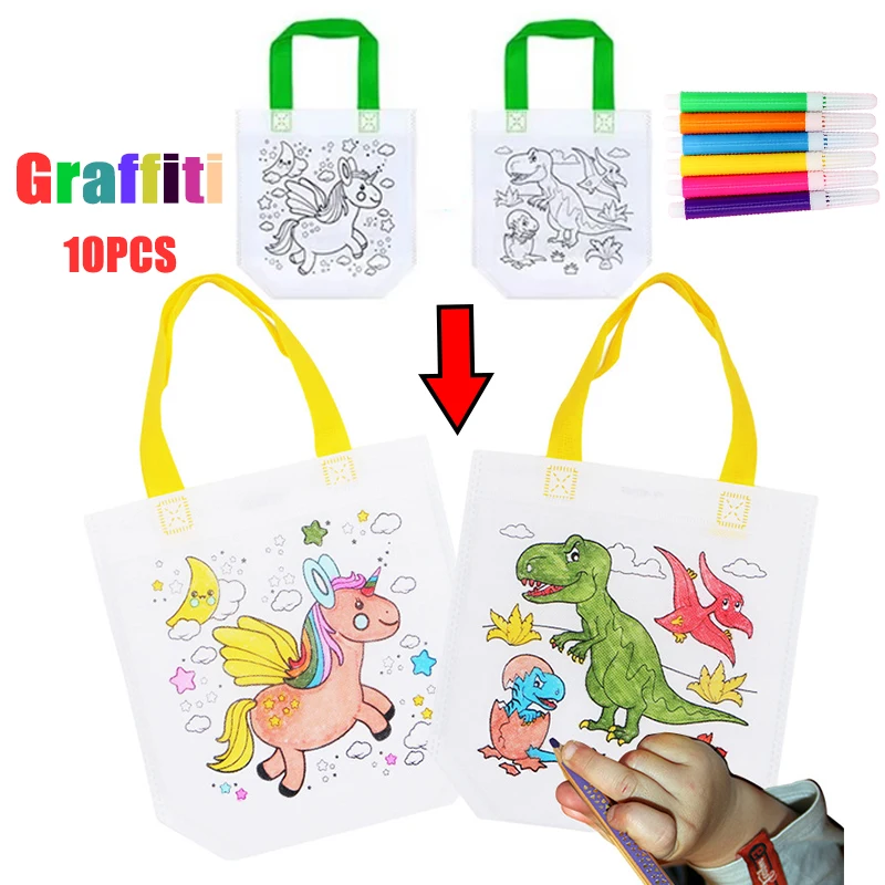 1-10pcs Sets DIY Graffiti Bag  - đánh giá và giá Art Craft 4 Years Old