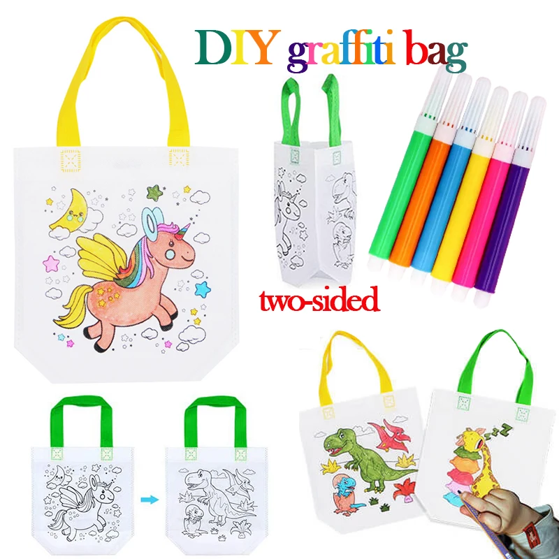 1-10pcs Sets DIY Graffiti Bag  - đánh giá và giá Art Craft 4 Years Old
