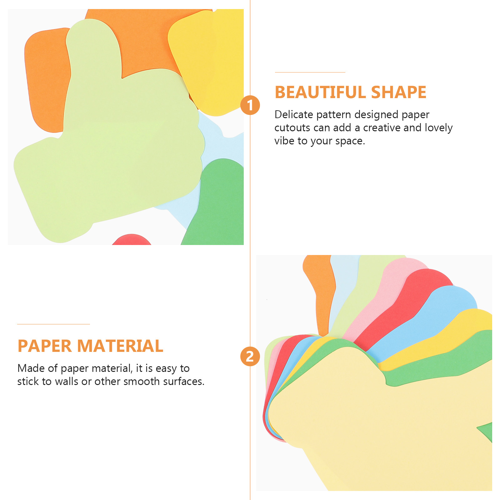 54Pcs Hand Shaped Paper Cutout - đánh giá và giá Art Craft Diy