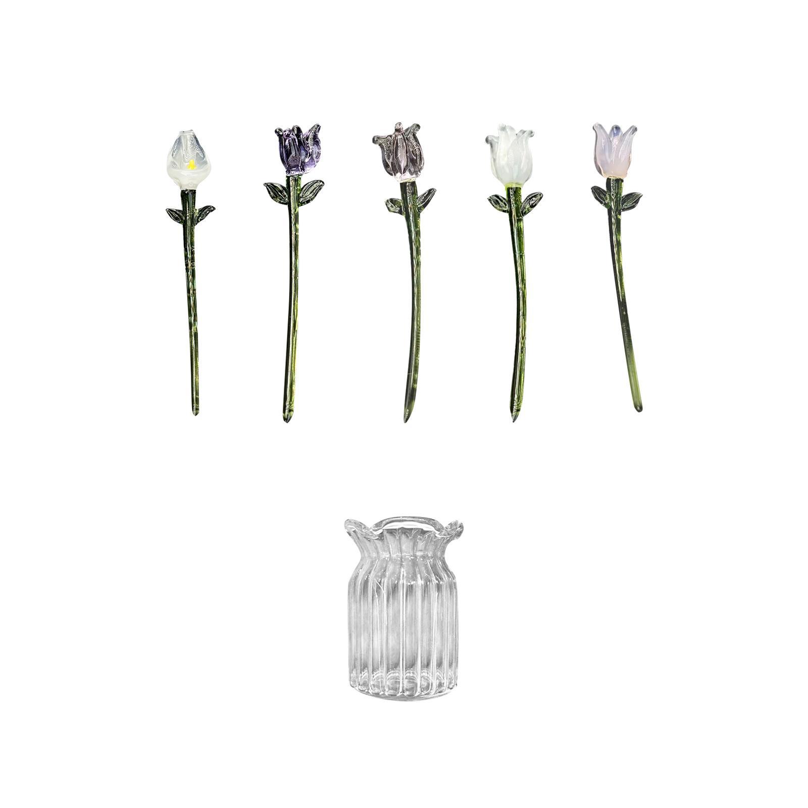 Glass Flower Home Decor Mother - đánh giá và giá Art Craft Mother'S Day