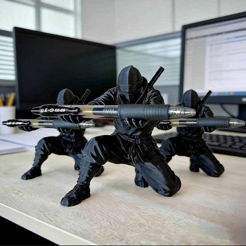 Desktop Art 3D Printed Ninja P - đánh giá và giá Unique Art Craft