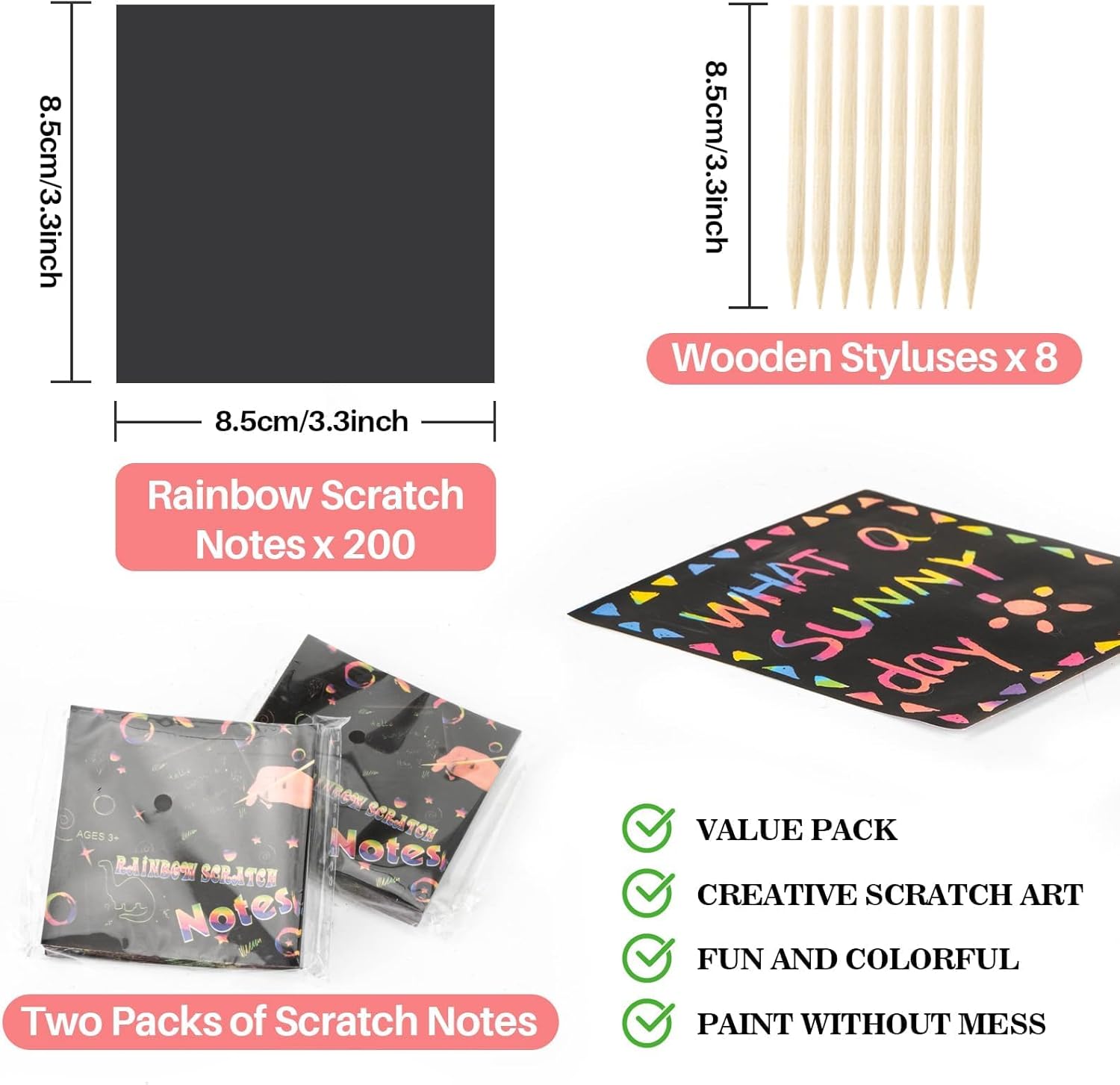 Rainbow Scratch Paper Art Craf - đánh giá và giá Art Craft 4 Years Old