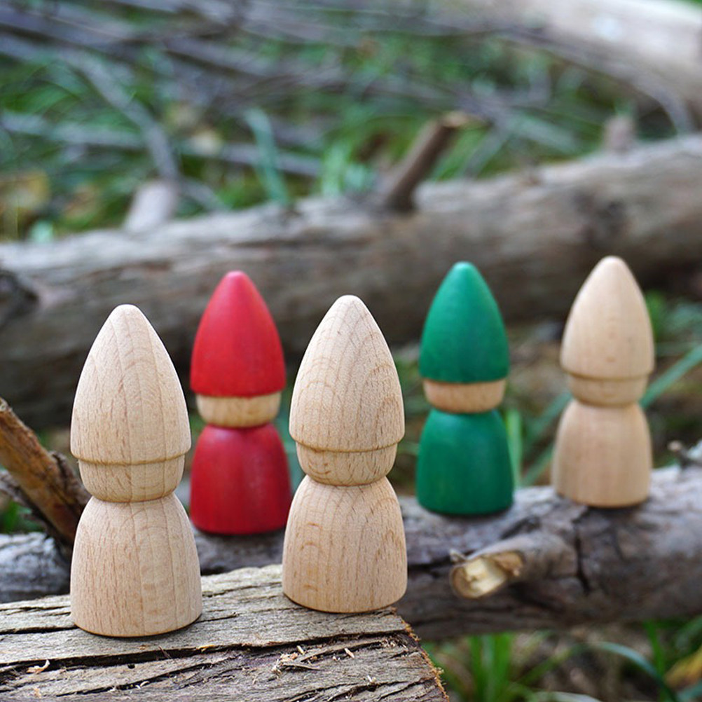 6Pcs Wooden Peg People Unpaint - đánh giá và giá Art Craft Diy