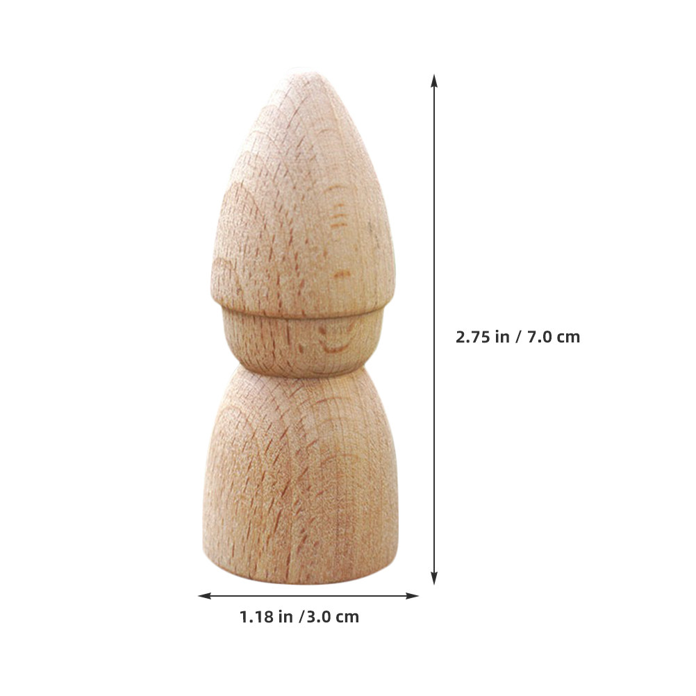 6Pcs Wooden Peg People Unpaint - đánh giá và giá Art Craft Diy