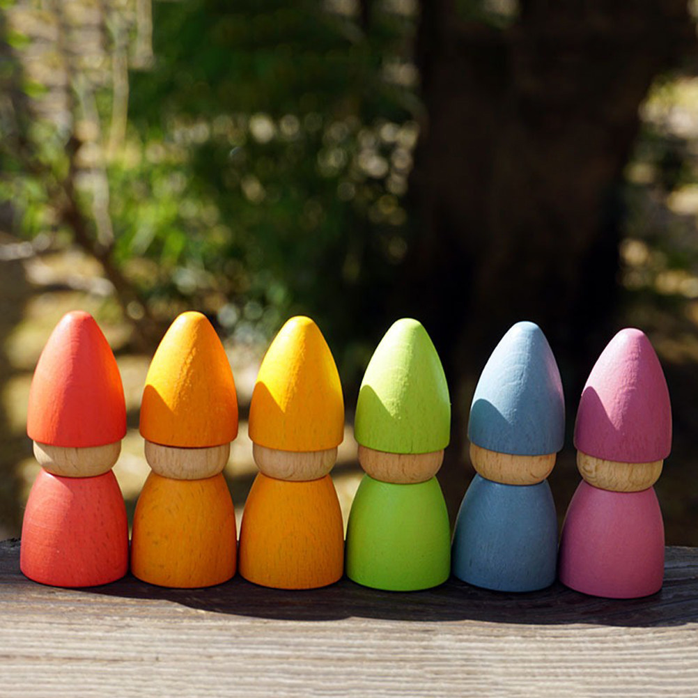6Pcs Wooden Peg People Unpaint - đánh giá và giá Art Craft Diy