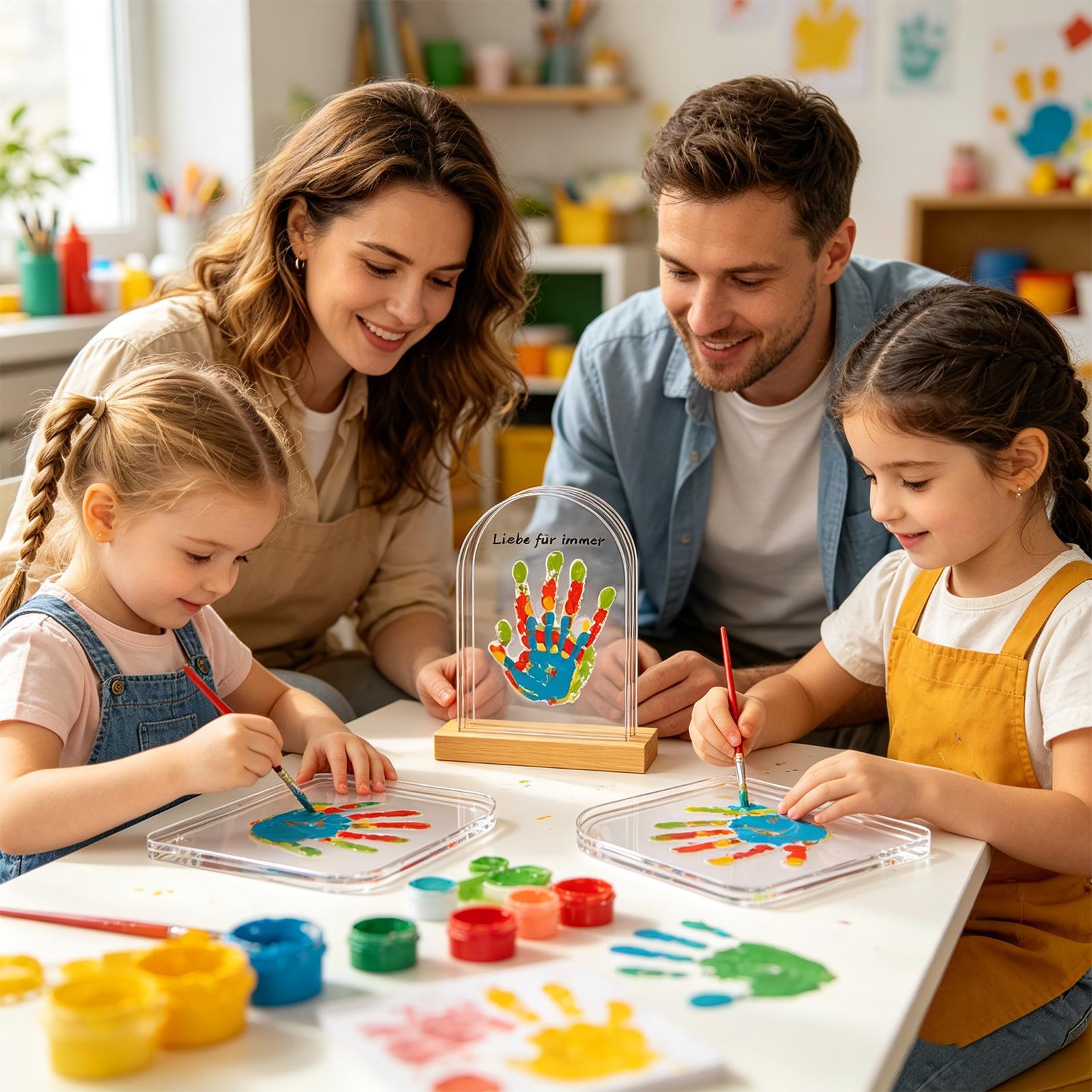 Family Handprint Kit with Ligh - đánh giá và giá Art Craft Kits For Kids