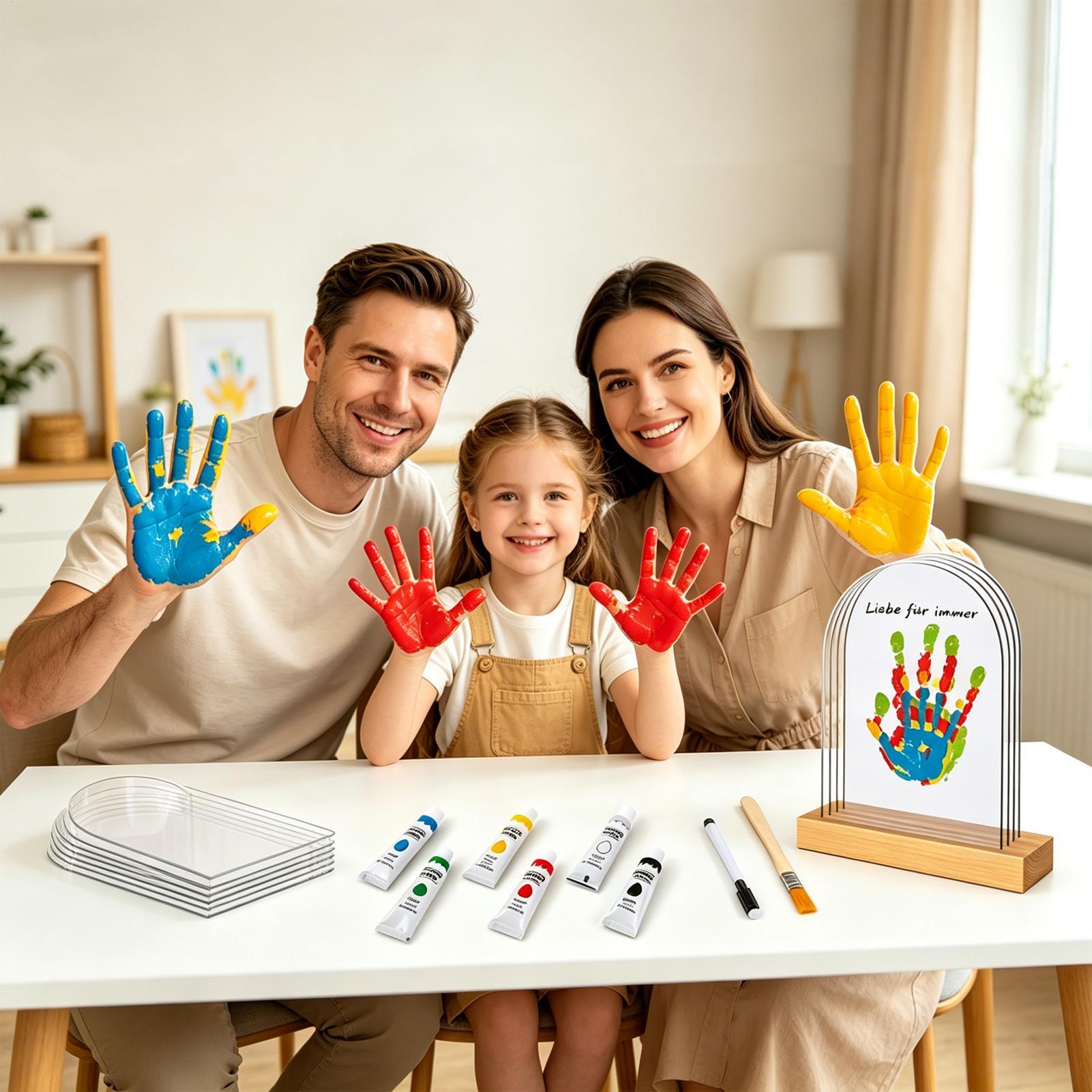 Family Handprint Kit with Ligh - đánh giá và giá Art Craft Kits For Kids