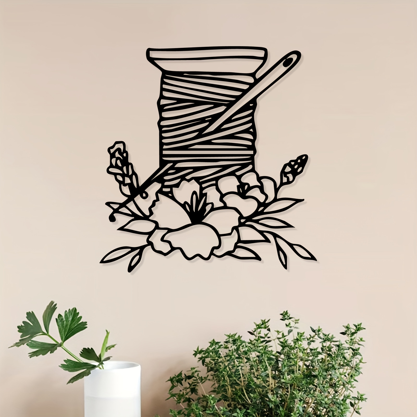 Thread Spool Floral Metal Wall - đánh giá và giá Art Craft Mother'S Day