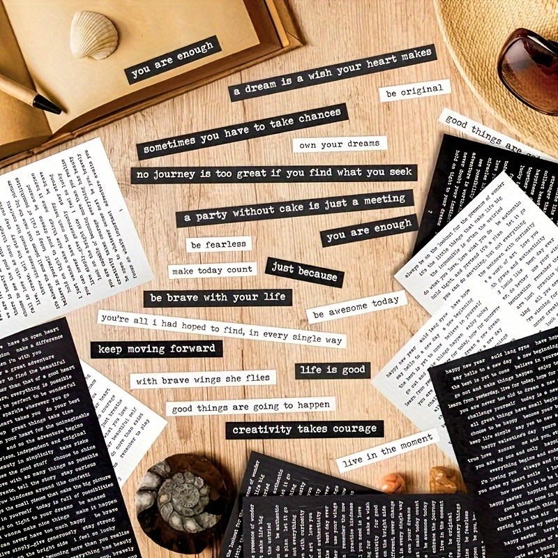 406pcs Inspirational Quote Sti - đánh giá và giá Art Craft Journals