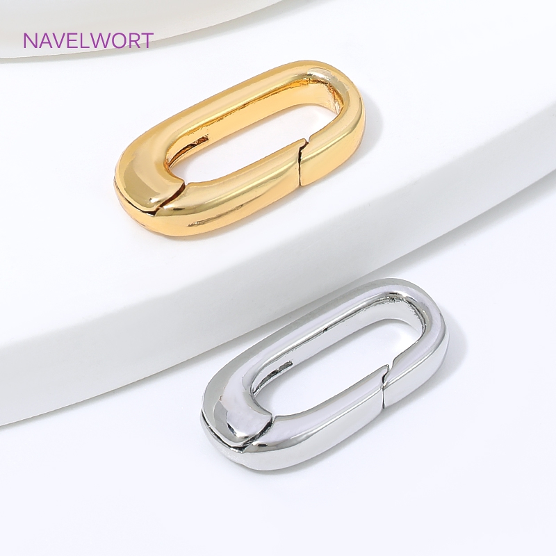 1/2/4Pcs 18K Gold Plated Oval  - đánh giá và giá Art Craft Diy