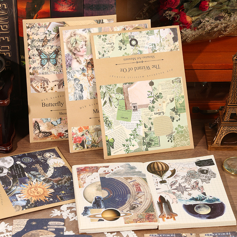 100pcs Sheets Vintage Art Pape - đánh giá và giá Art Craft Gallery