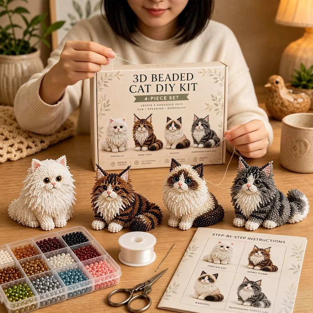 Handmade DIY Animal Bead Embro - đánh giá và giá Art Craft Kits For Kids