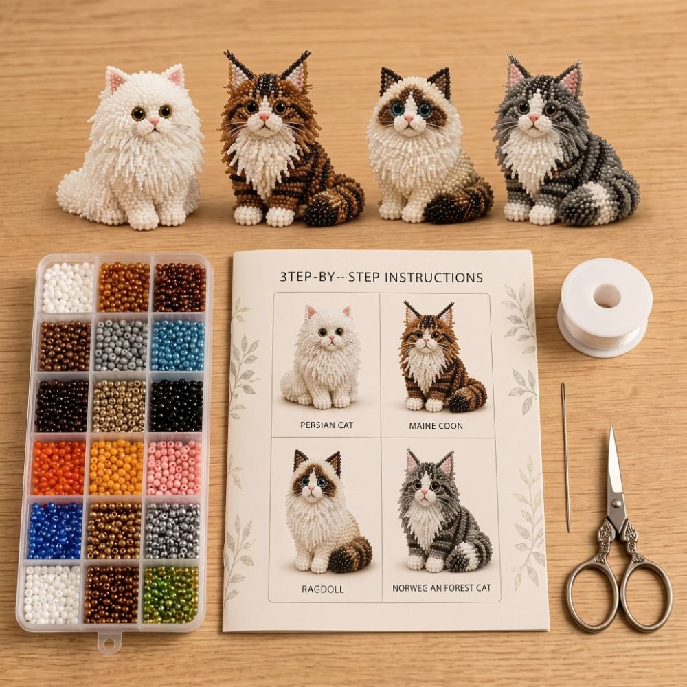 Handmade DIY Animal Bead Embro - đánh giá và giá Art Craft Kits For Kids