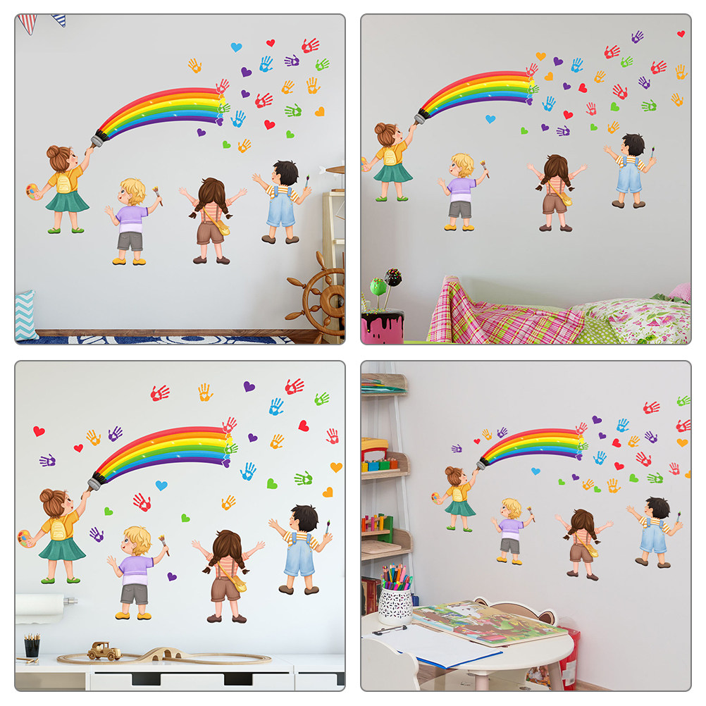 DIY Self Rainbow Rainbow Wall  - đánh giá và giá Art And Craft For Nursery