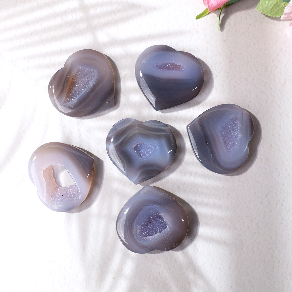 1PC Natural Agate Love Heart S - đánh giá và giá Art Craft Mother'S Day