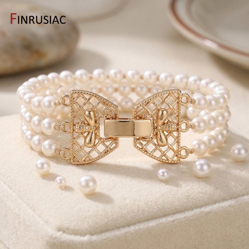 14K Gold Plated Brass 3-Row Pe - đánh giá và giá Art Craft Diy