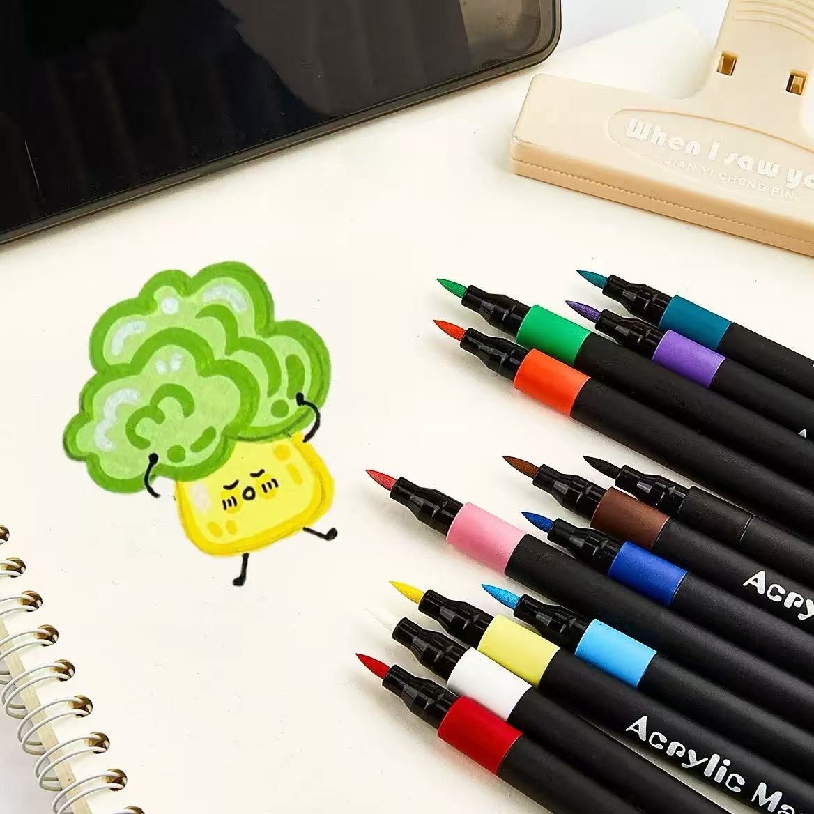 12/24/36pcs Soft Brush Tip Acr - đánh giá và giá Copic Marker Classic